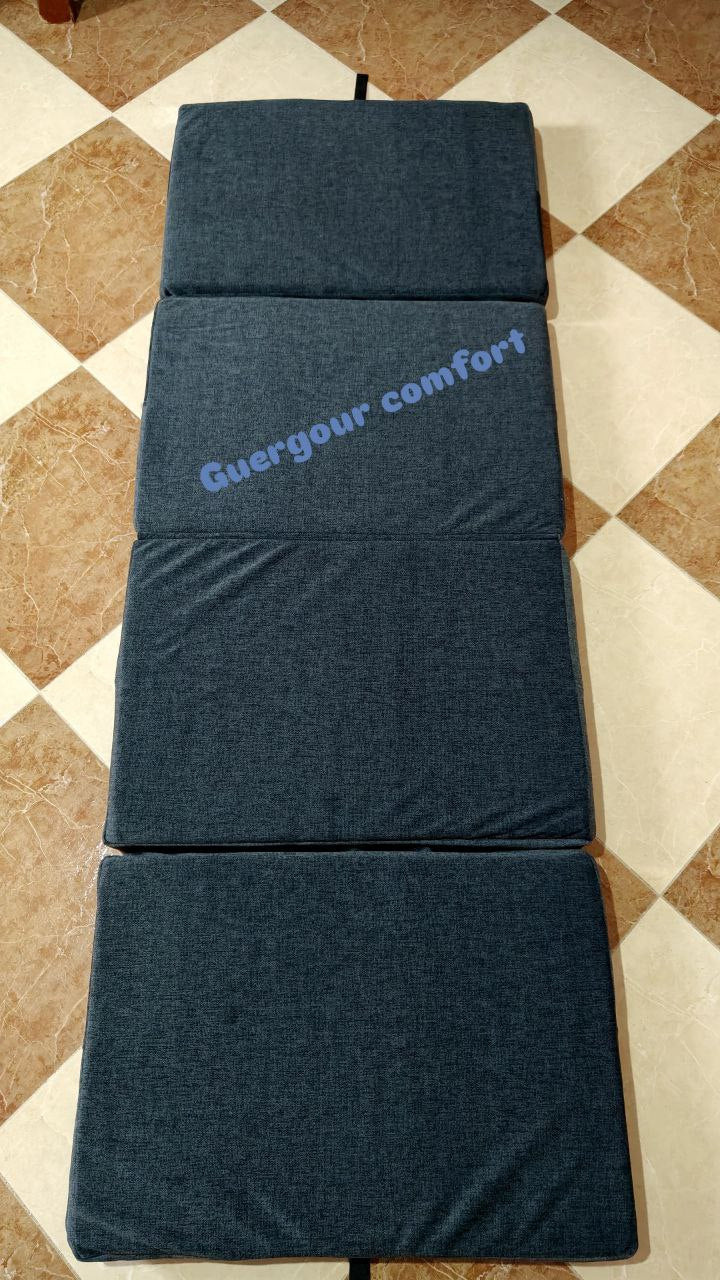 Fauteuil + matelas pliable 2 en 1 orthopédique