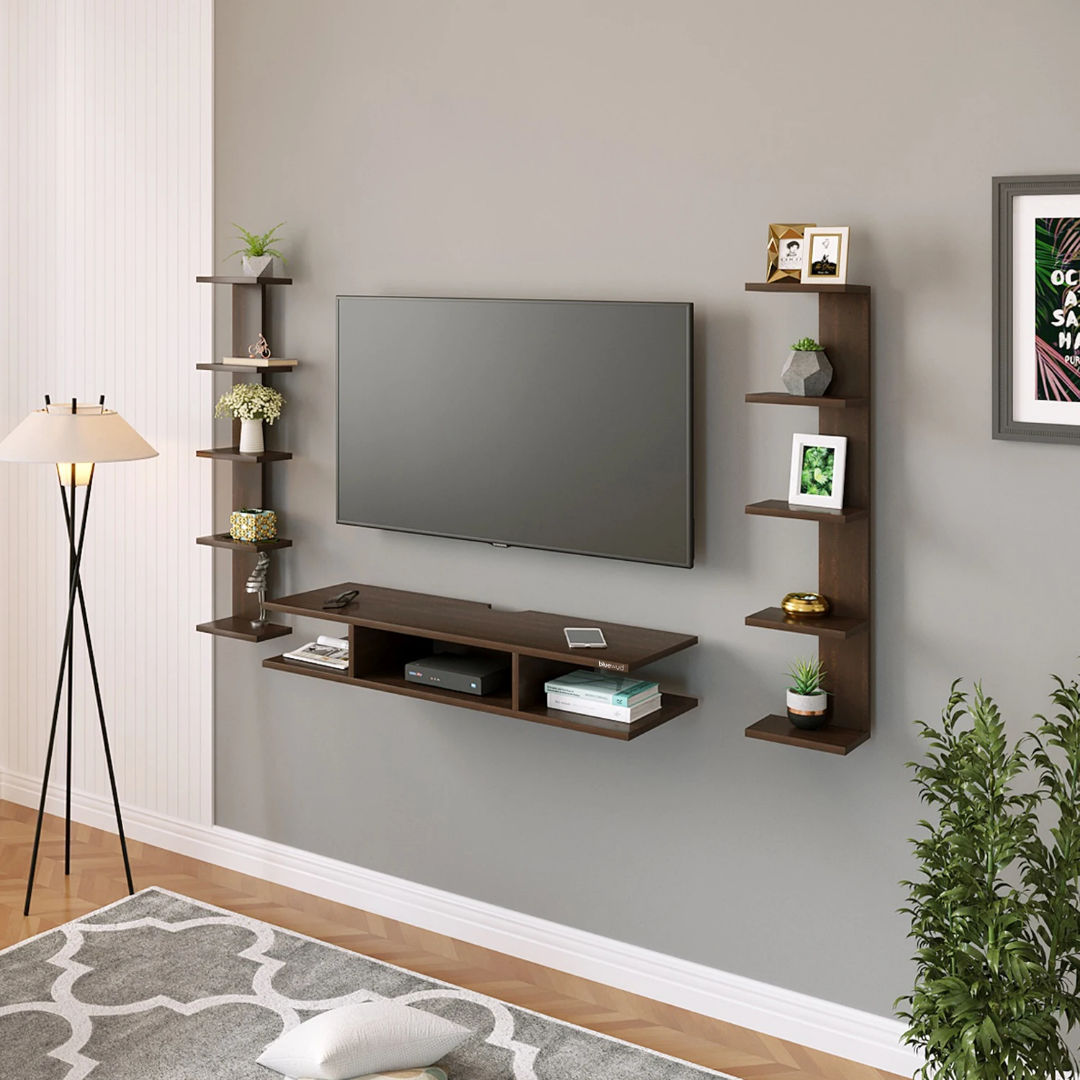 meuble tv modern(3 pièces de rangement)