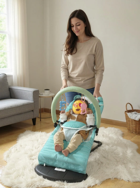 كرسي هزاز للرضع ( 3 وضعيات النوم و الراحة و اللعب)