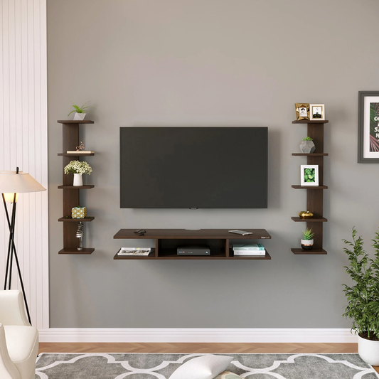 meuble tv modern(3 pièces de rangement)